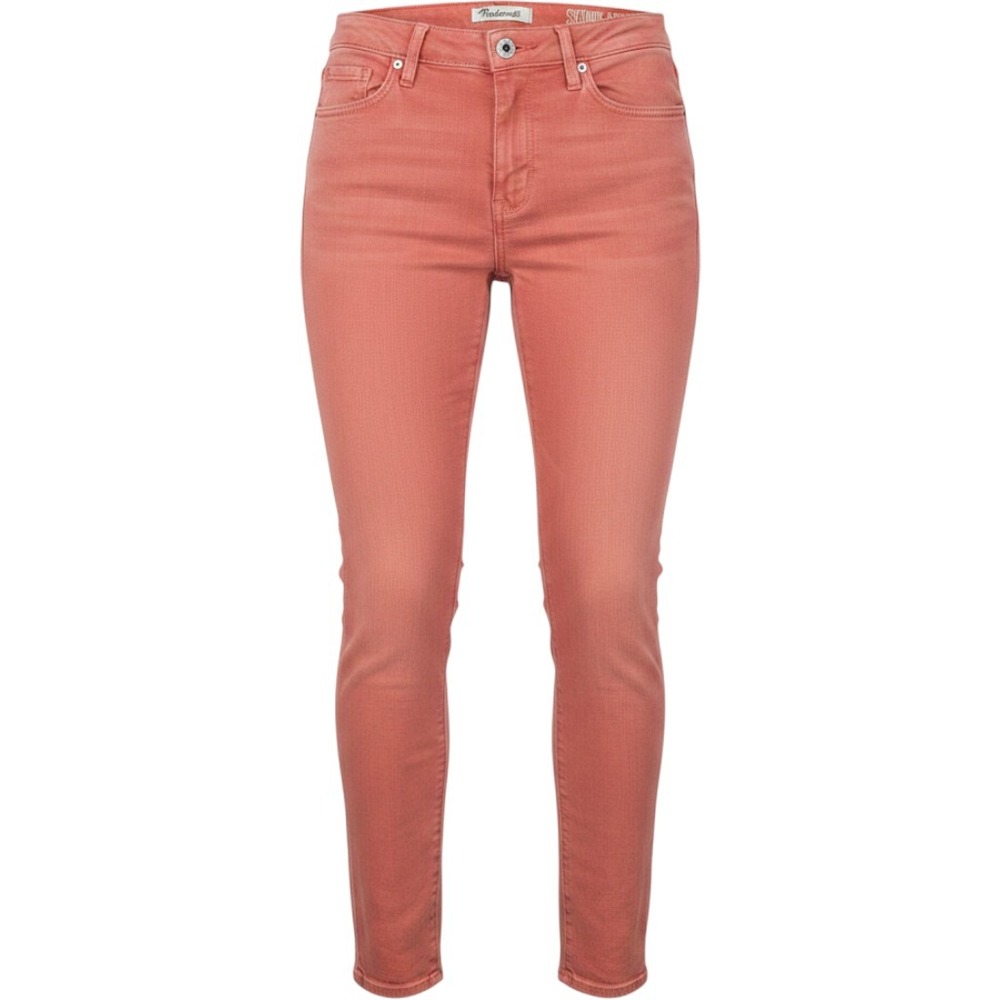 Madewell Women 27 Skinny Ankle Jeans Coral Pink Stretch Denim Mid Rise Pants - Picture 1 of 9